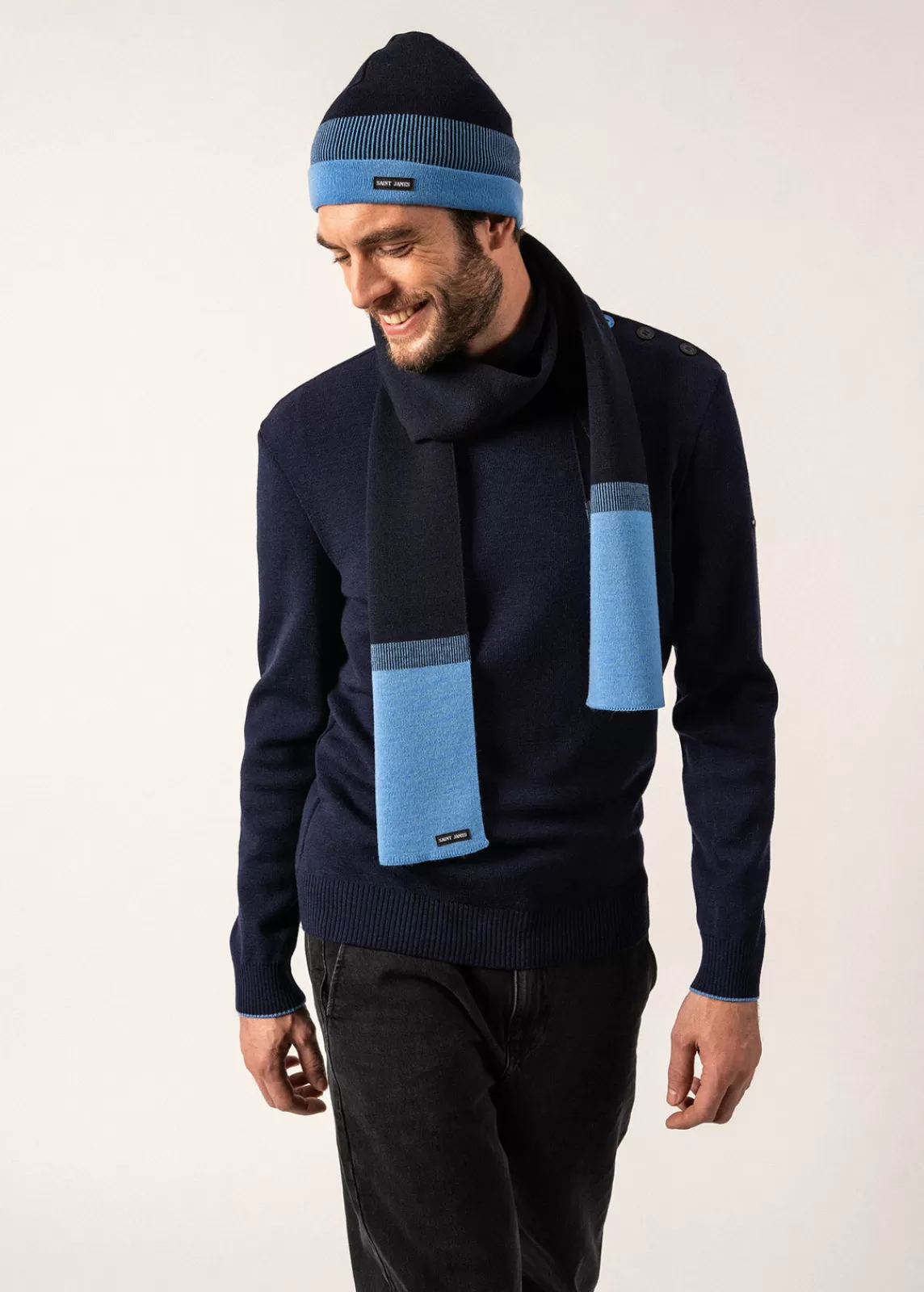 SAINT JAMES Bonnet bicolore Bretagne