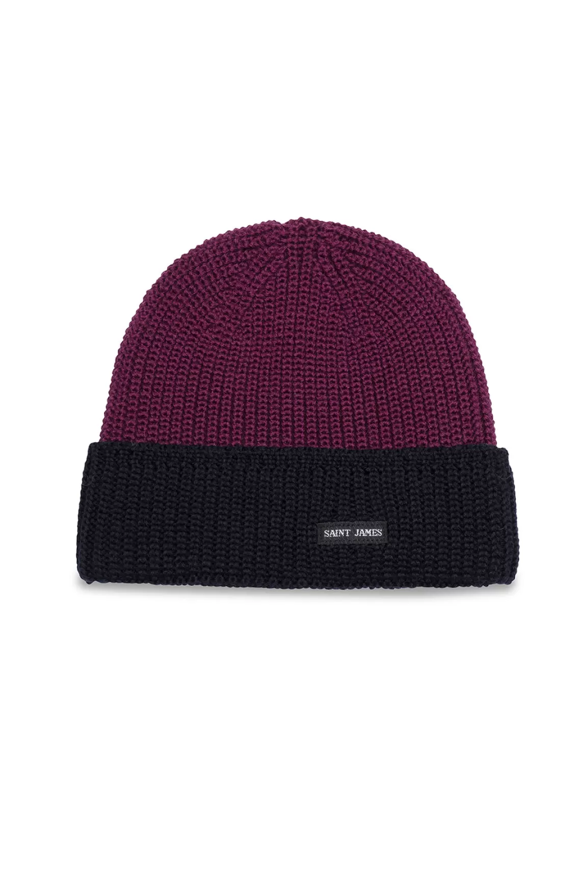 SAINT JAMES Bonnet en laine bicolore Canot