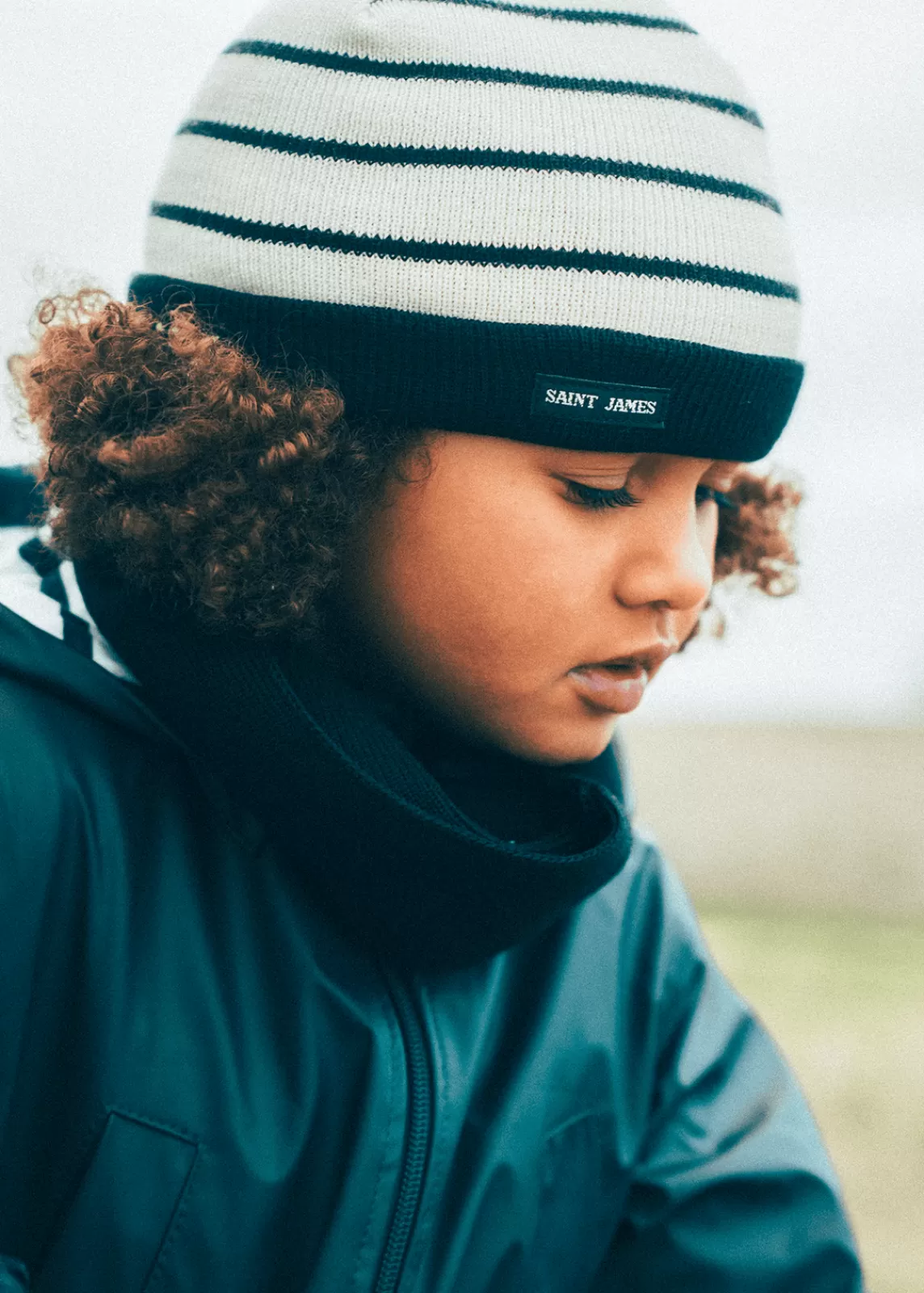 SAINT JAMES Bonnet enfant rayé