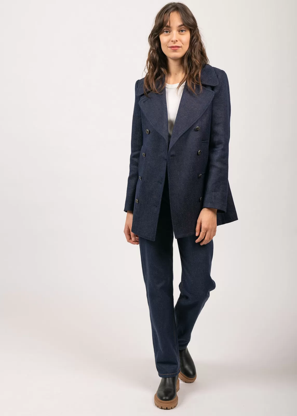 Femme SAINT JAMES Caban Héritage femme en laine Mérinos