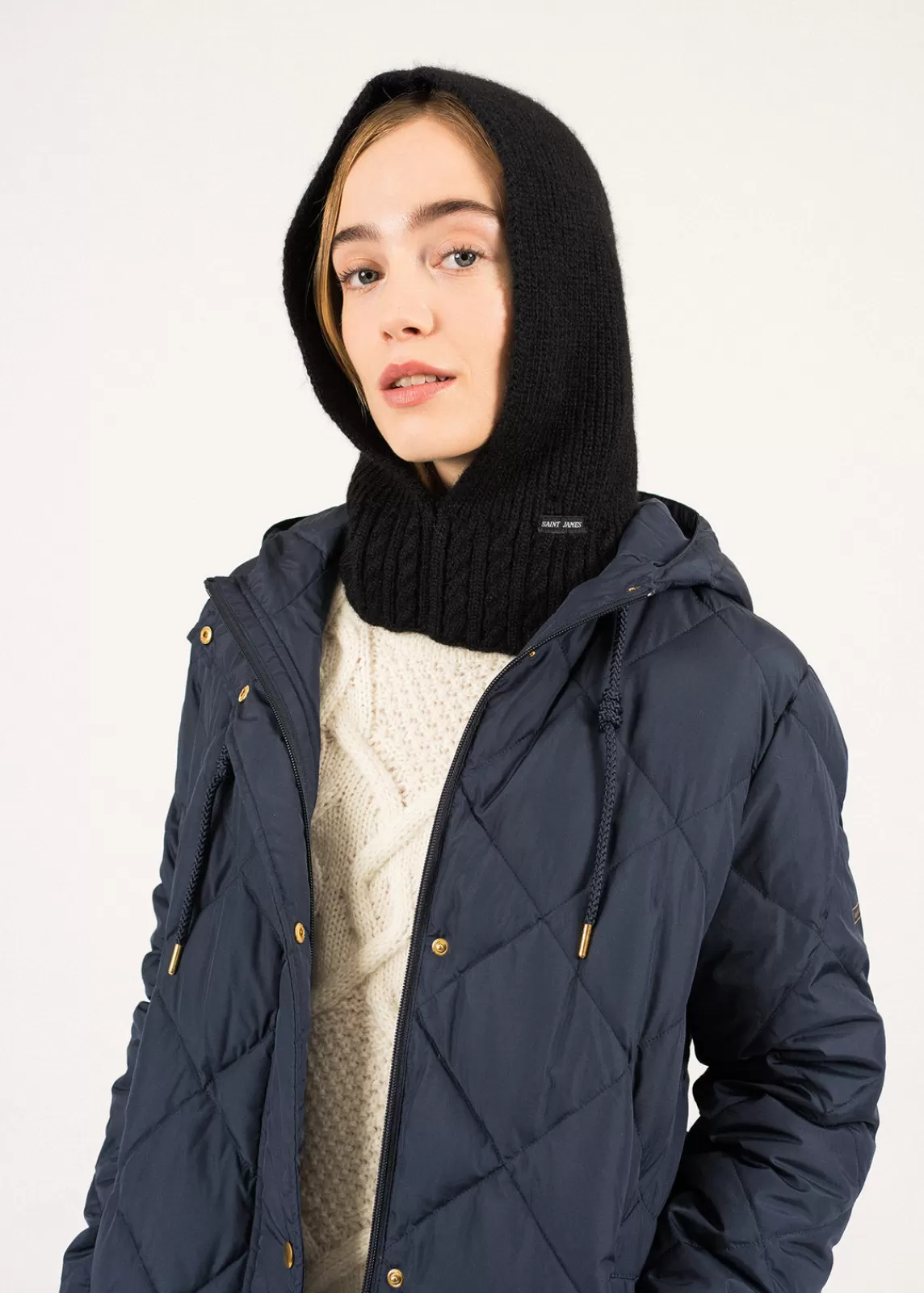 SAINT JAMES Cagoule en laine