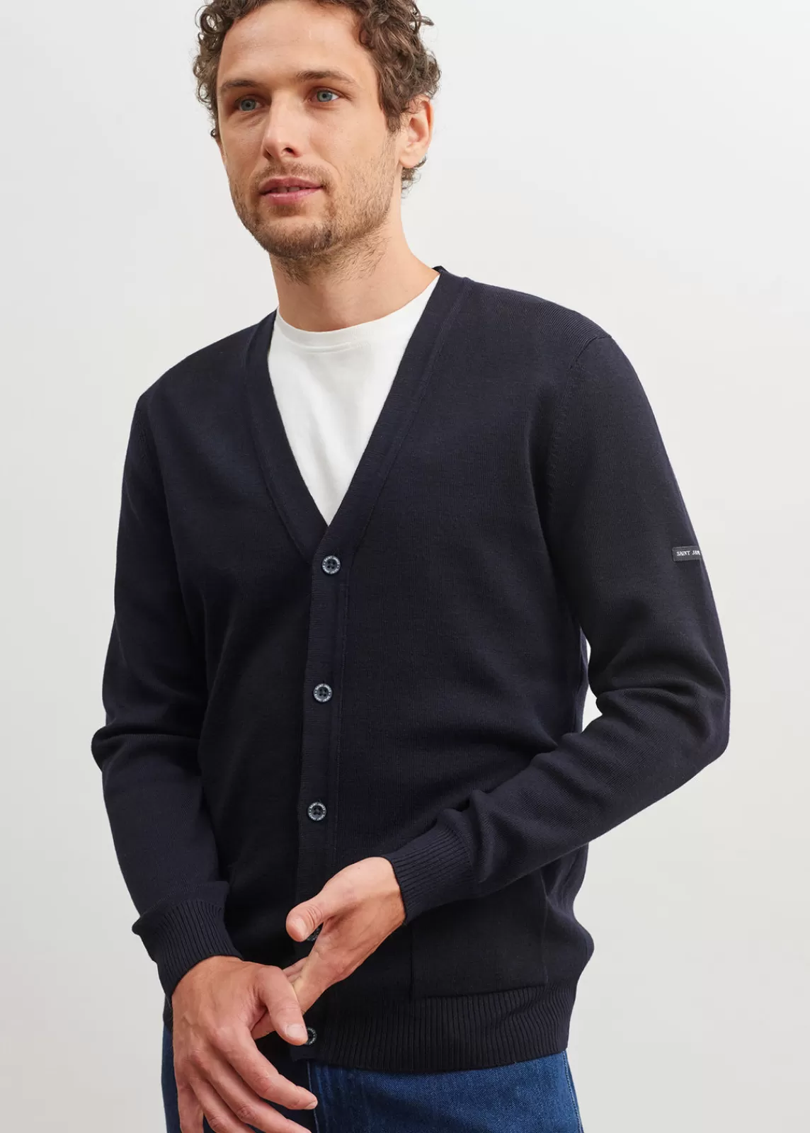 Homme SAINT JAMES Cardigan boutonné Guingamp