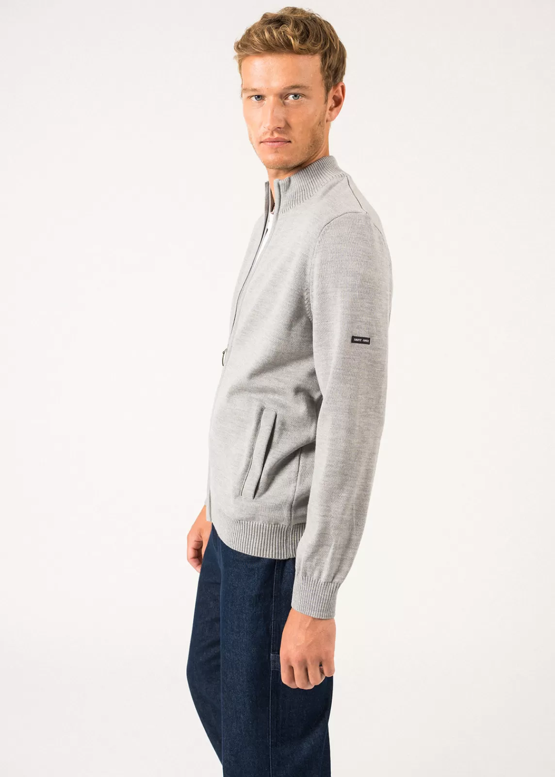 Homme SAINT JAMES Cardigan zippé Colorado