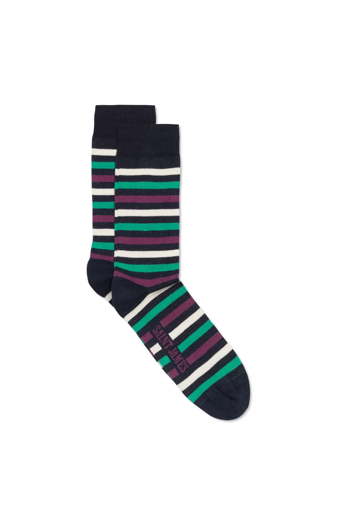 SAINT JAMES Chaussettes rayées multicolores