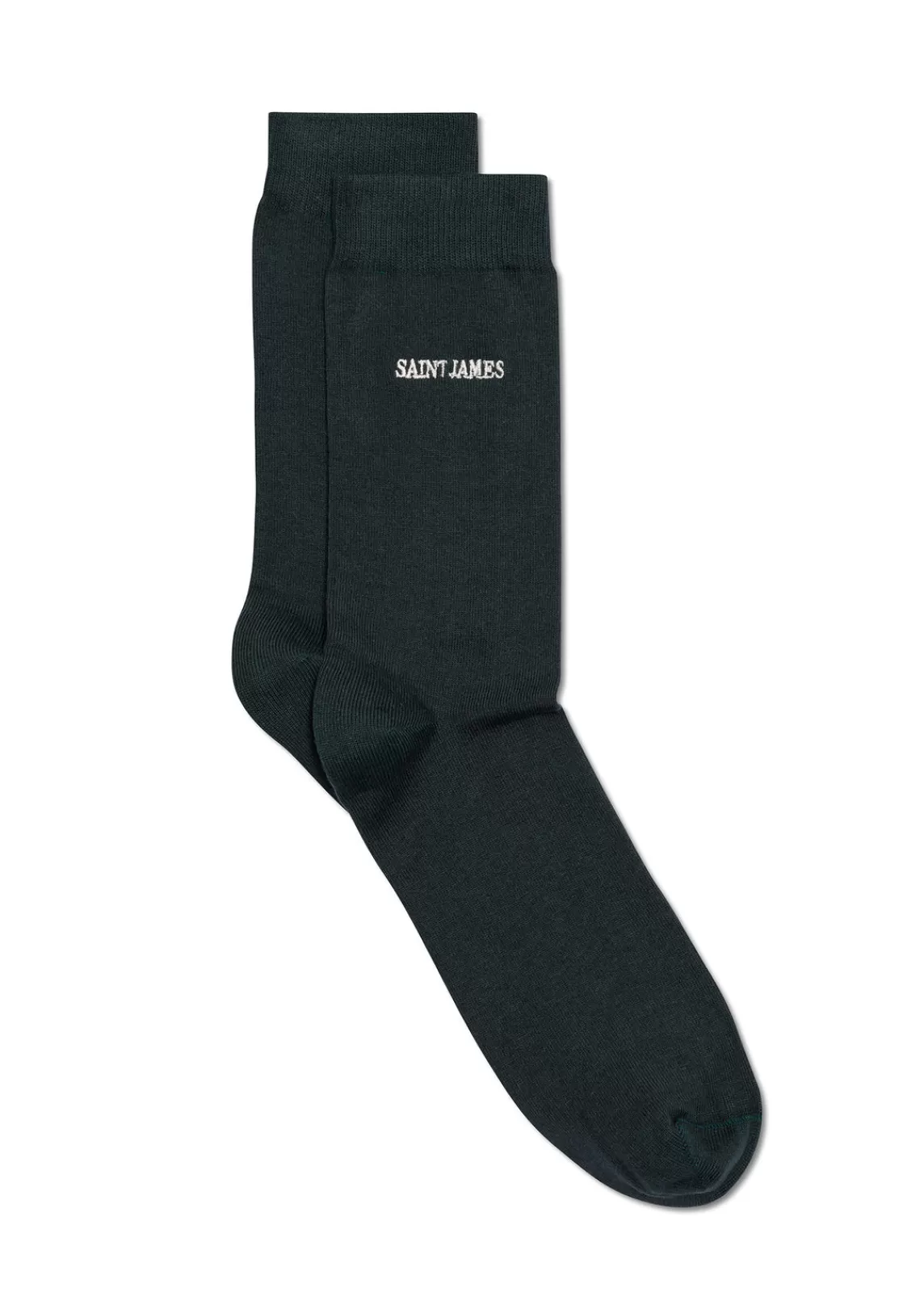 SAINT JAMES Chaussettes unies brodées ''