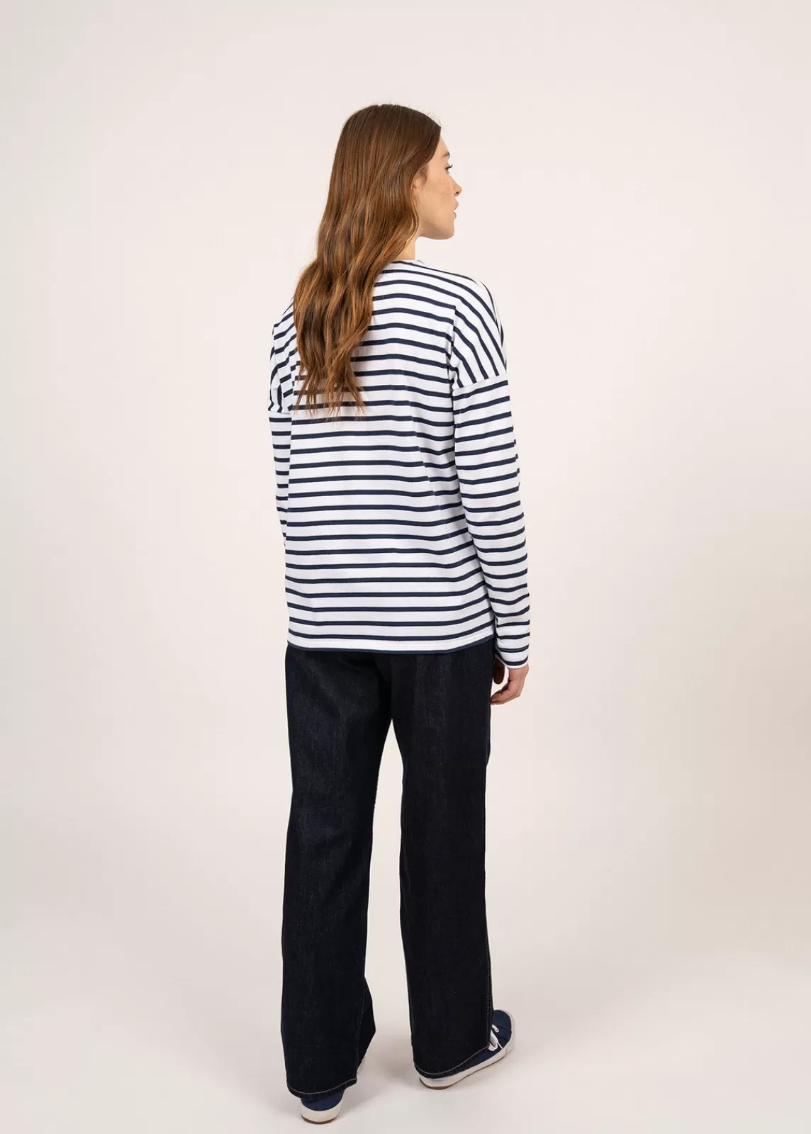 Femme SAINT JAMES Marinière oversize Minquiers Drop