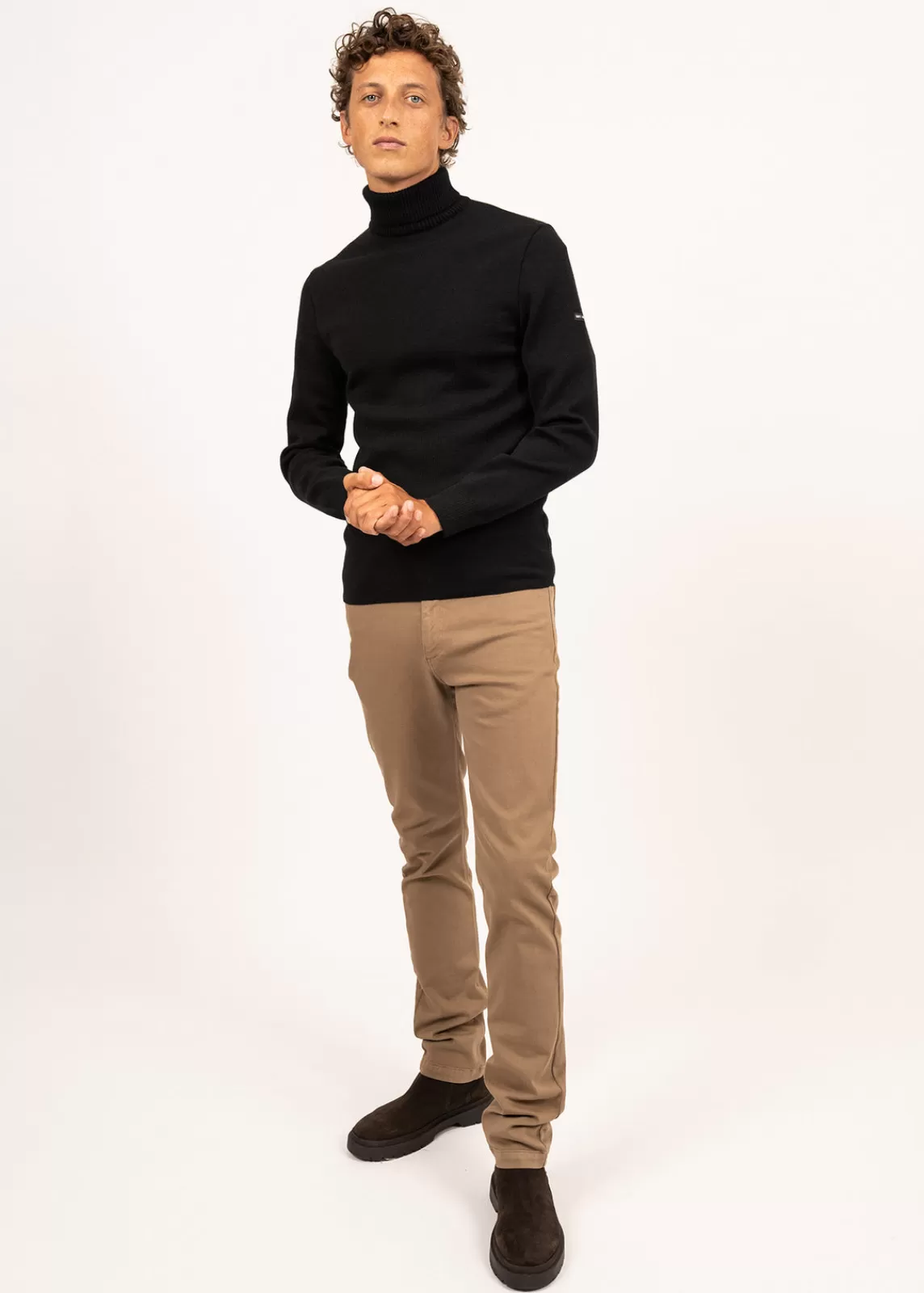 Homme SAINT JAMES Pull col roulé Bretagne