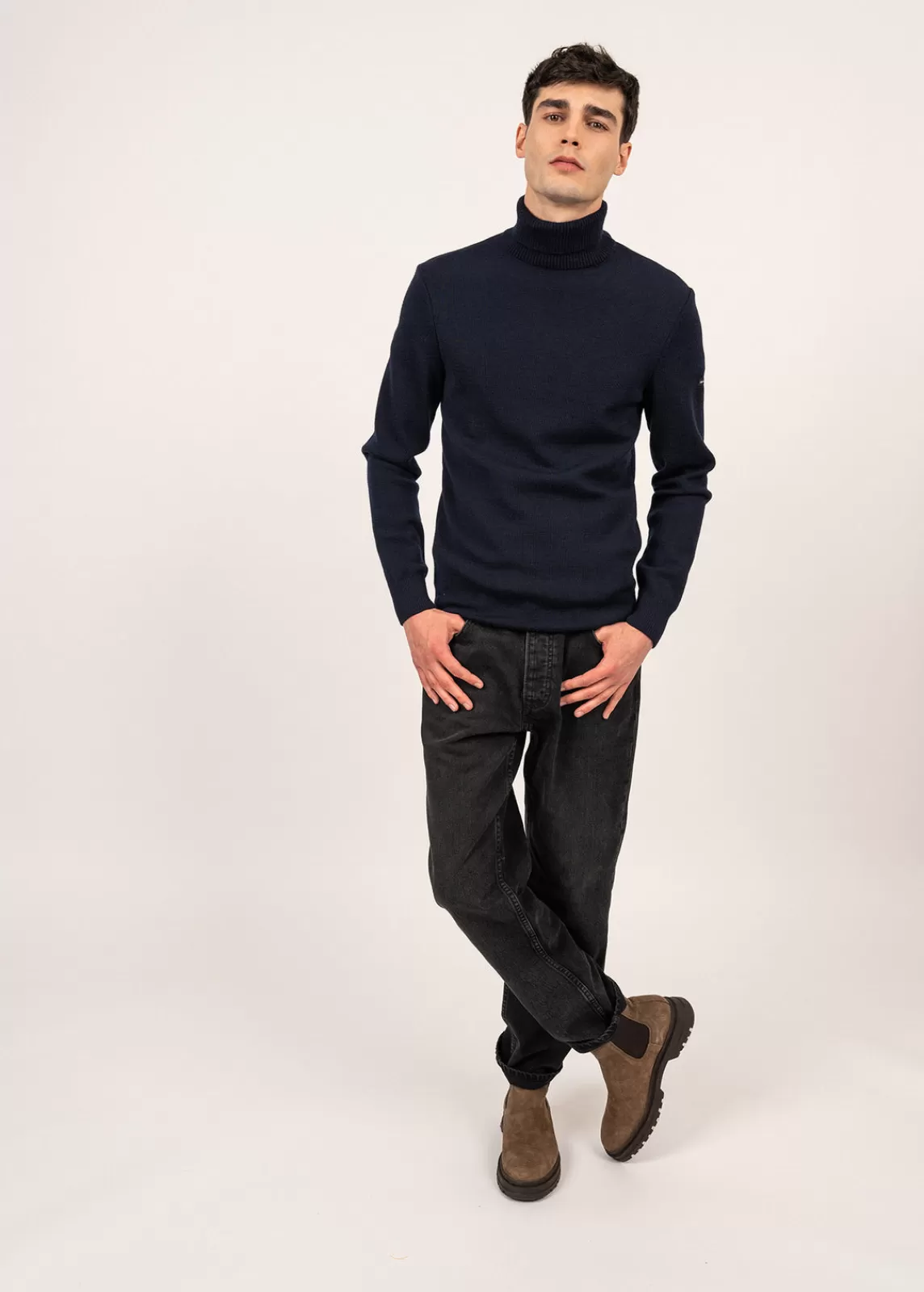 Homme SAINT JAMES Pull col roulé Bretagne