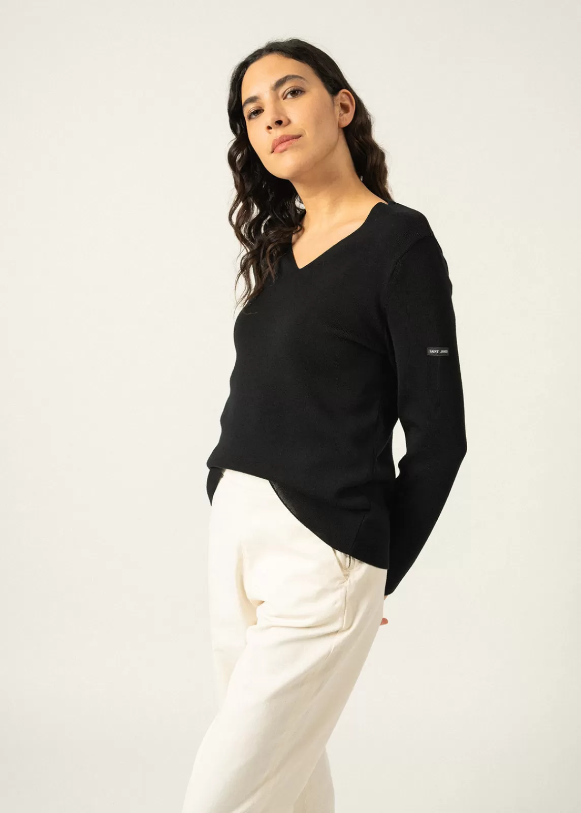 Femme SAINT JAMES Pull col V Bréhat