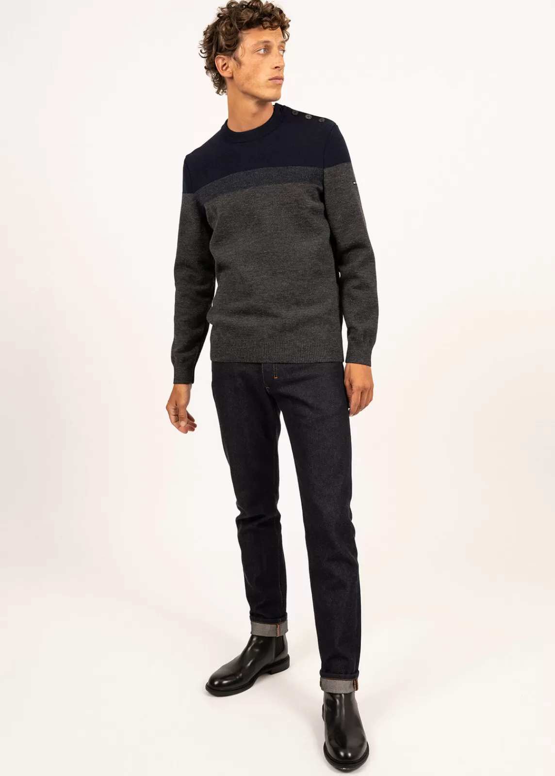 Homme SAINT JAMES Pull marin Aquitaine