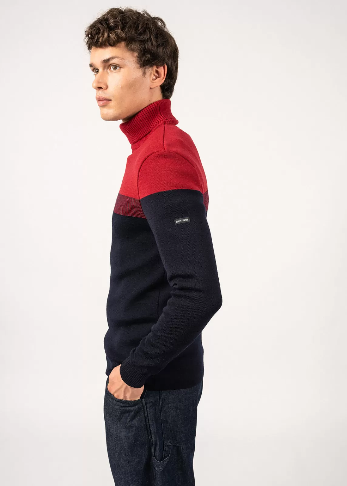 Homme SAINT JAMES Pull marin Bretagne Roulé