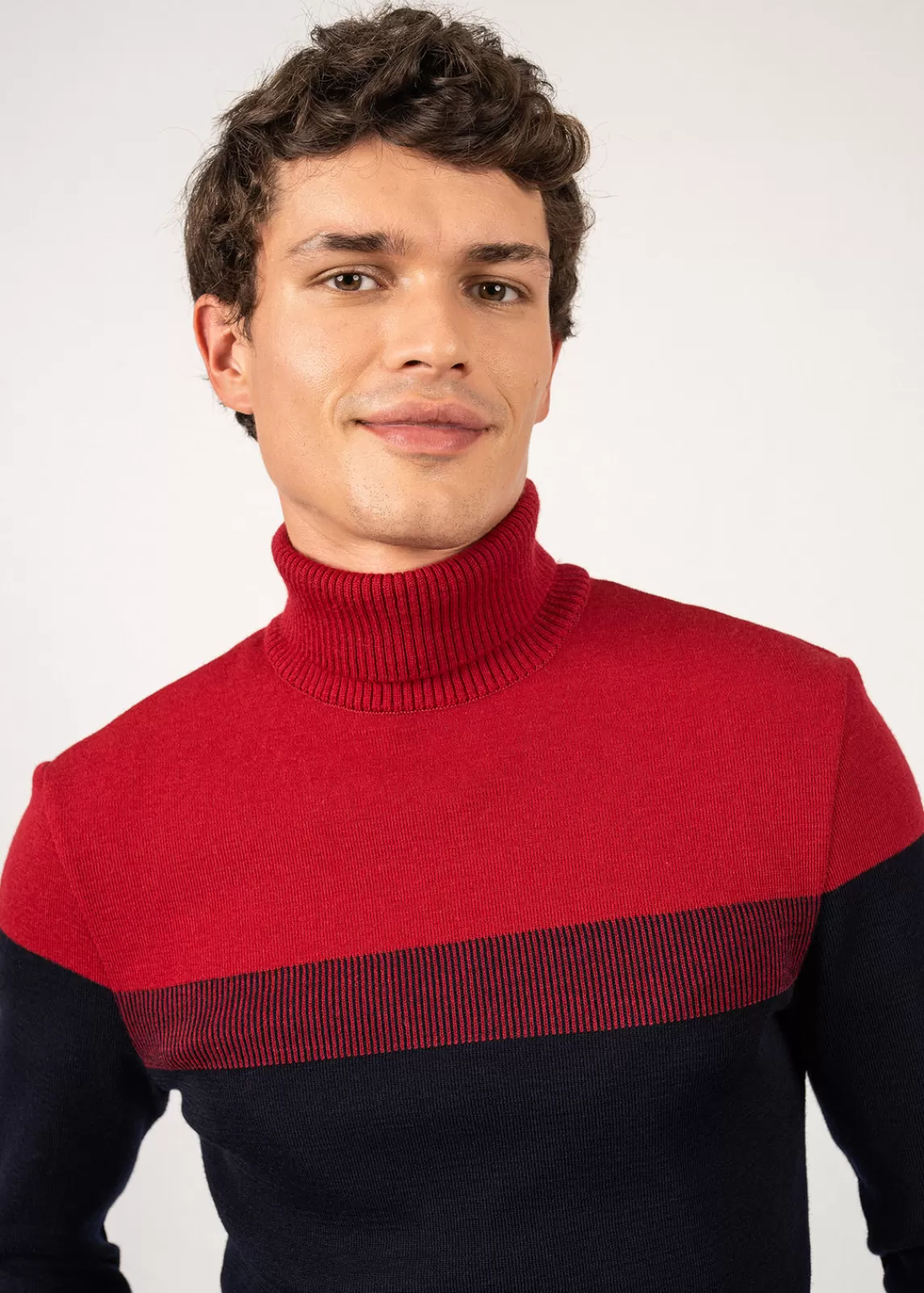 Homme SAINT JAMES Pull marin Bretagne Roulé