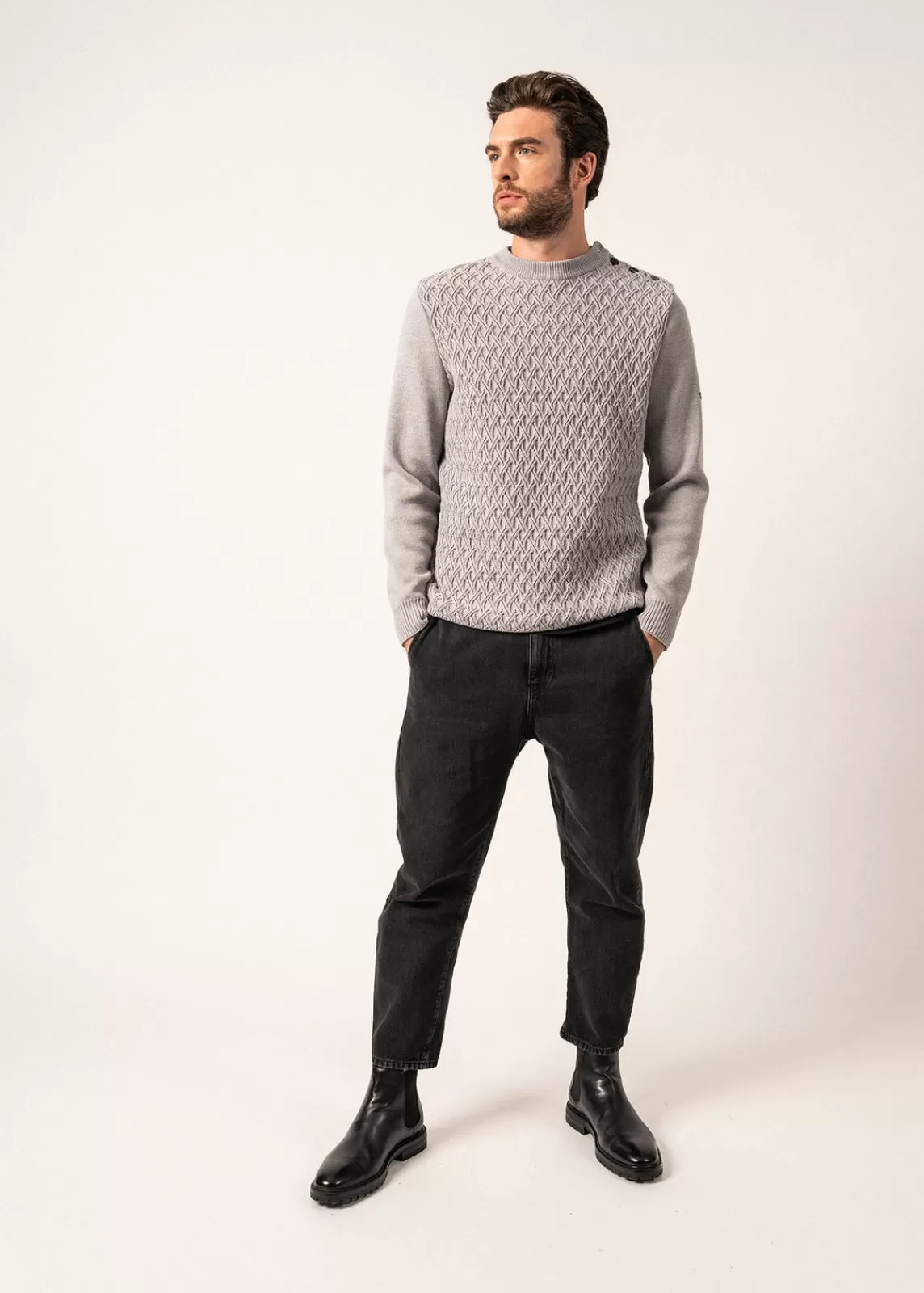 Homme SAINT JAMES Pull marin en laine Moirans