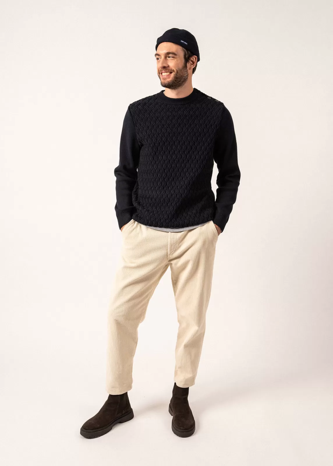 Homme SAINT JAMES Pull marin en laine Moirans