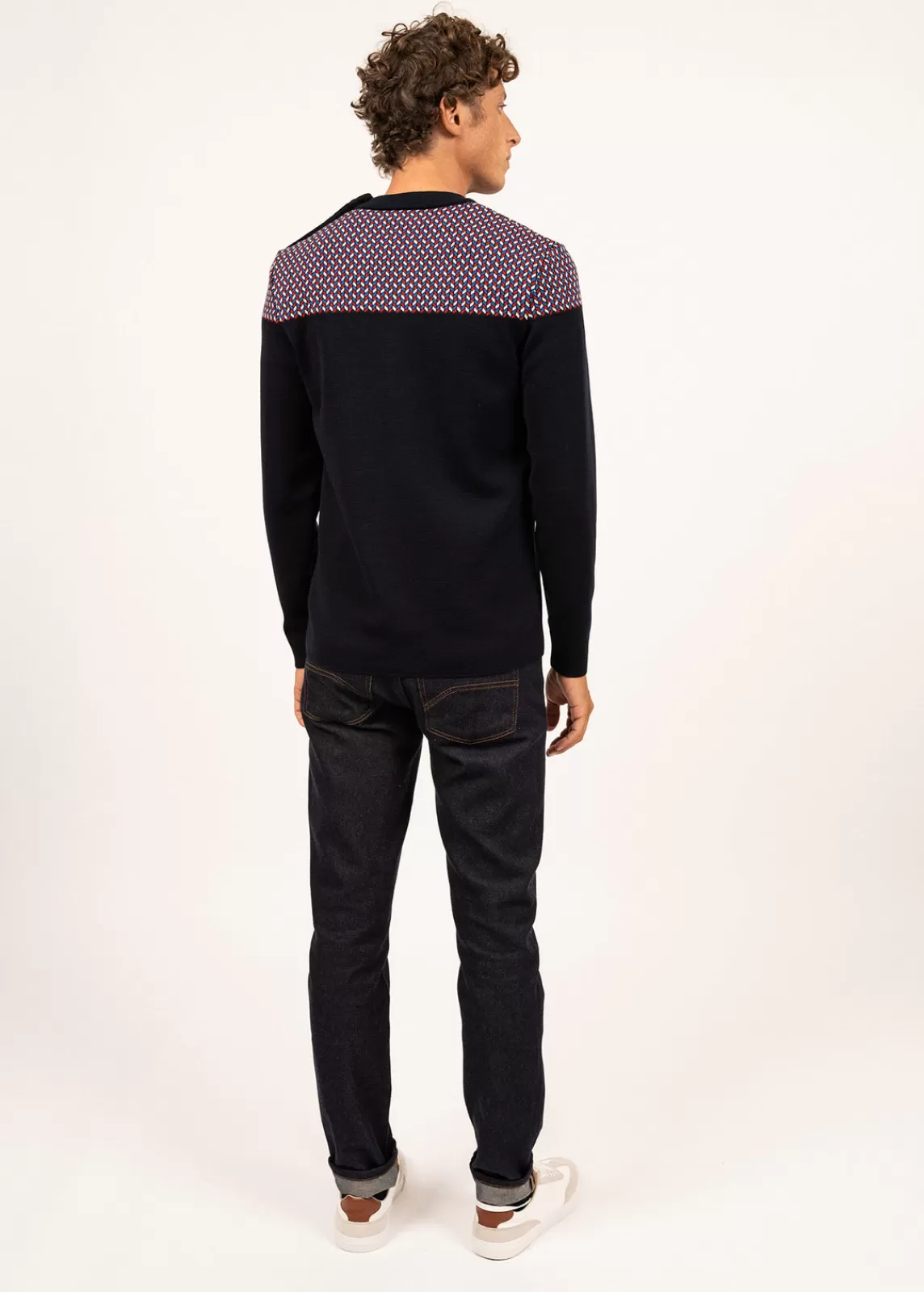 Homme SAINT JAMES Pull marin jacquard