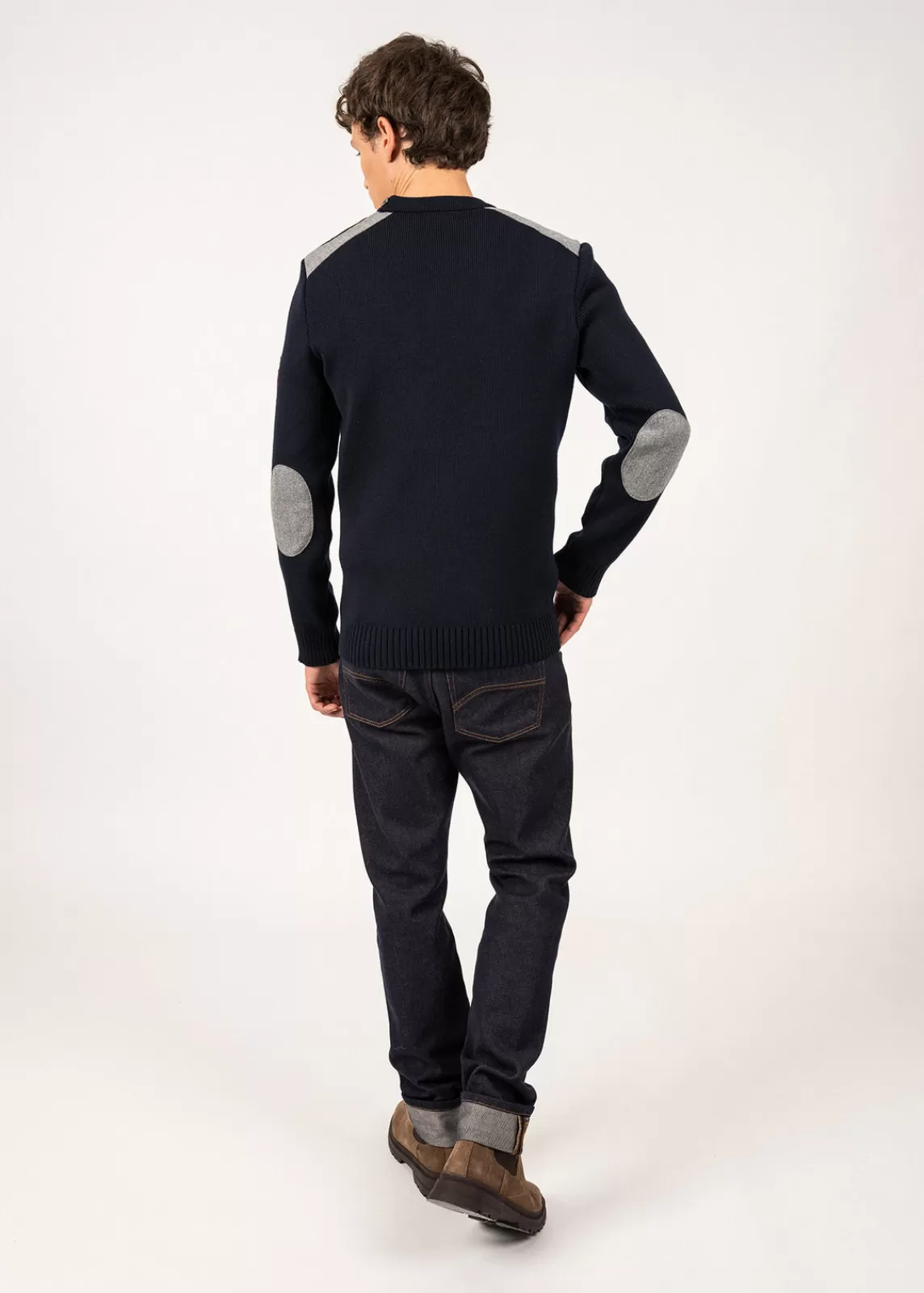 Homme SAINT JAMES Pull marin Moraine Arpin