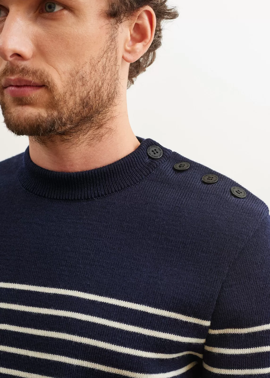 Homme SAINT JAMES Pull marin rayé Binic