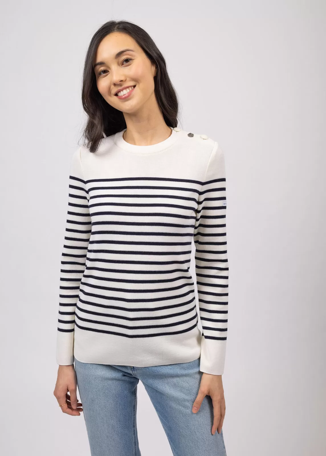 Femme SAINT JAMES Pull marin rayé Brégançon