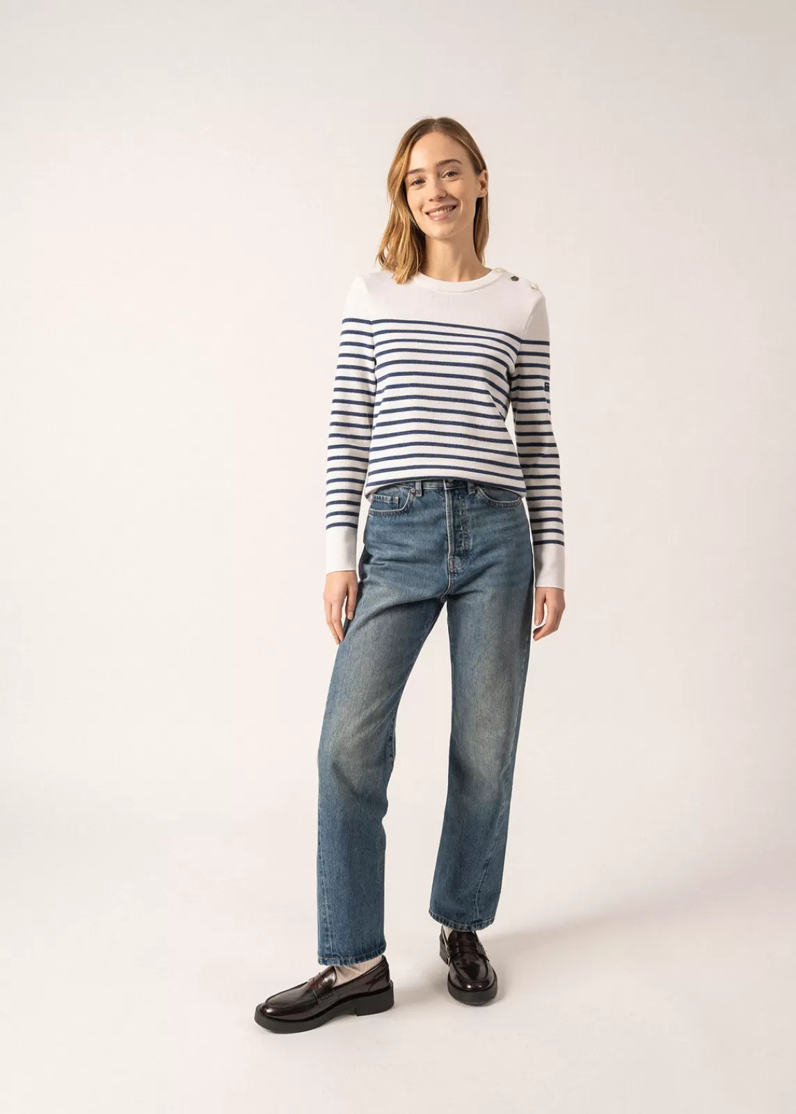 Femme SAINT JAMES Pull marin rayé Brégançon