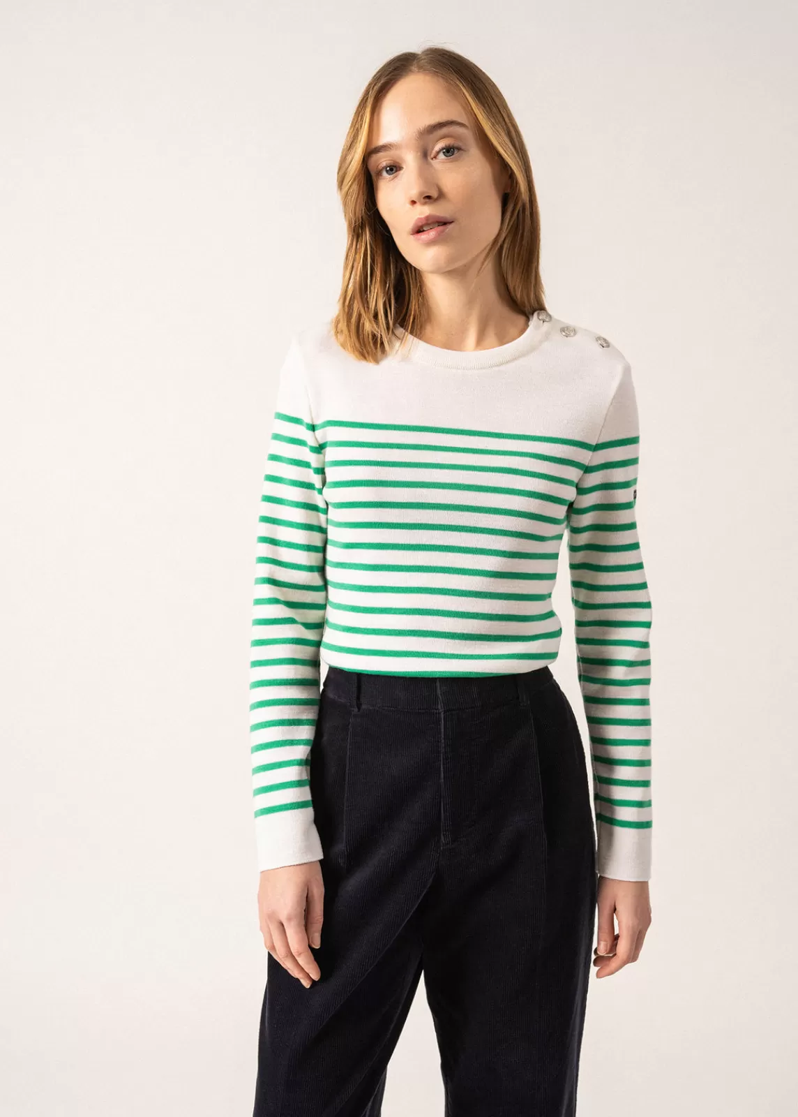 Femme SAINT JAMES Pull marin rayé Marée