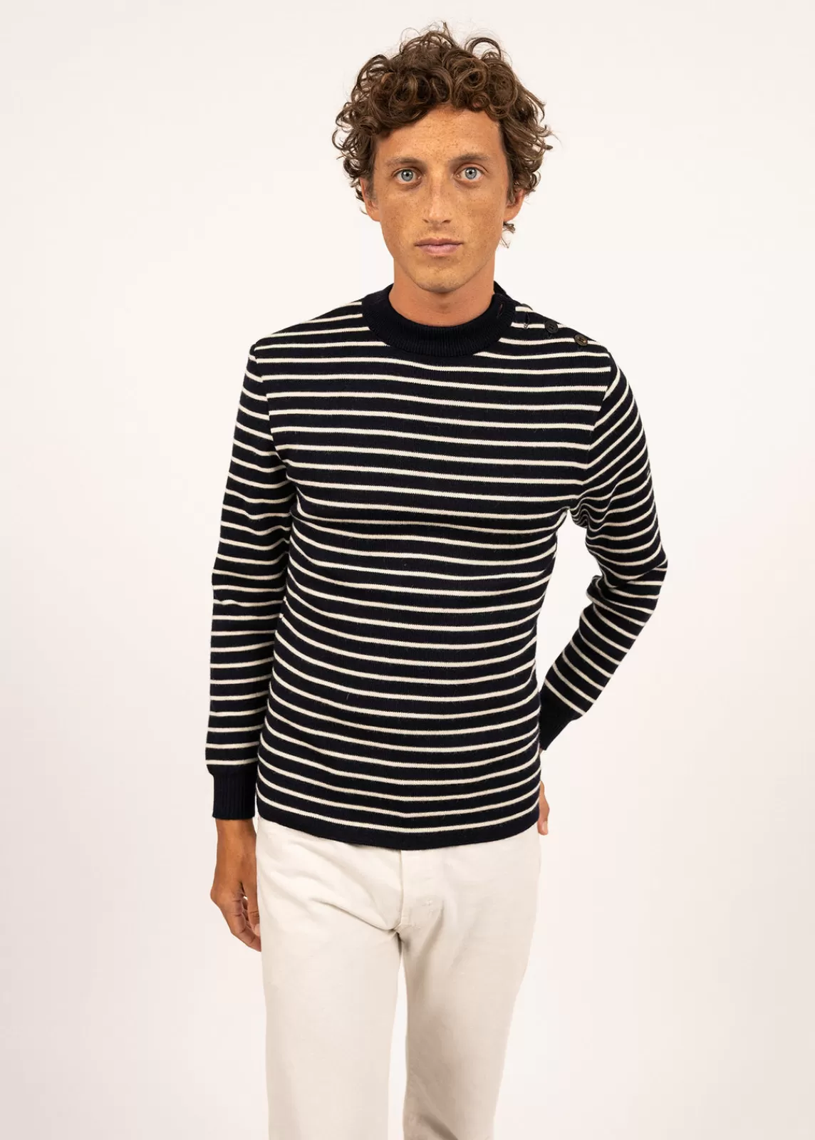 Homme SAINT JAMES Pull marin rayé Matelot