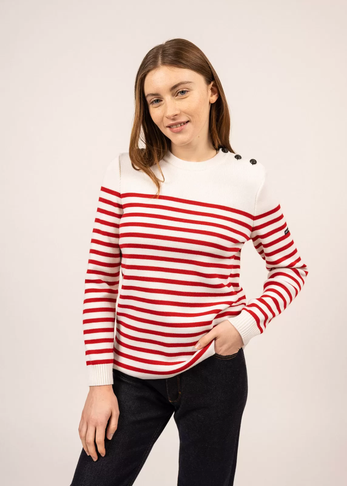 Femme SAINT JAMES Pull marin rayé Rochefort