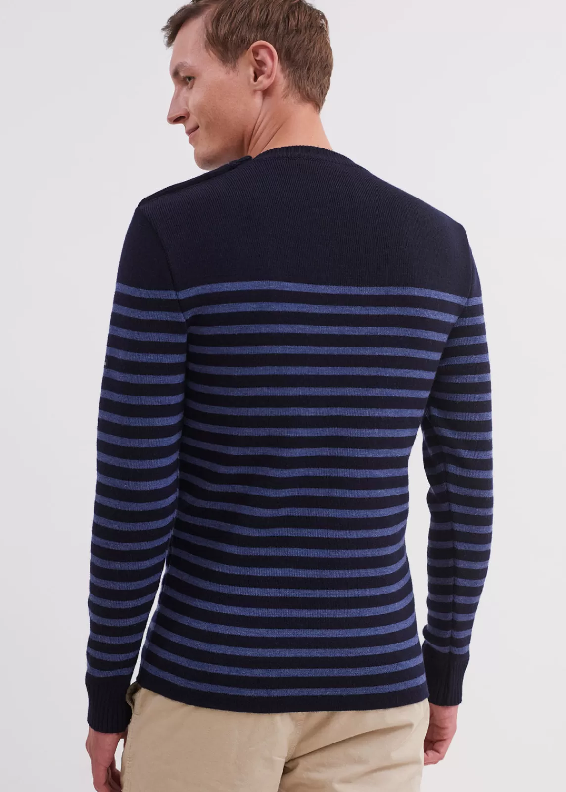 Homme SAINT JAMES Pull marin rayé Rochefort