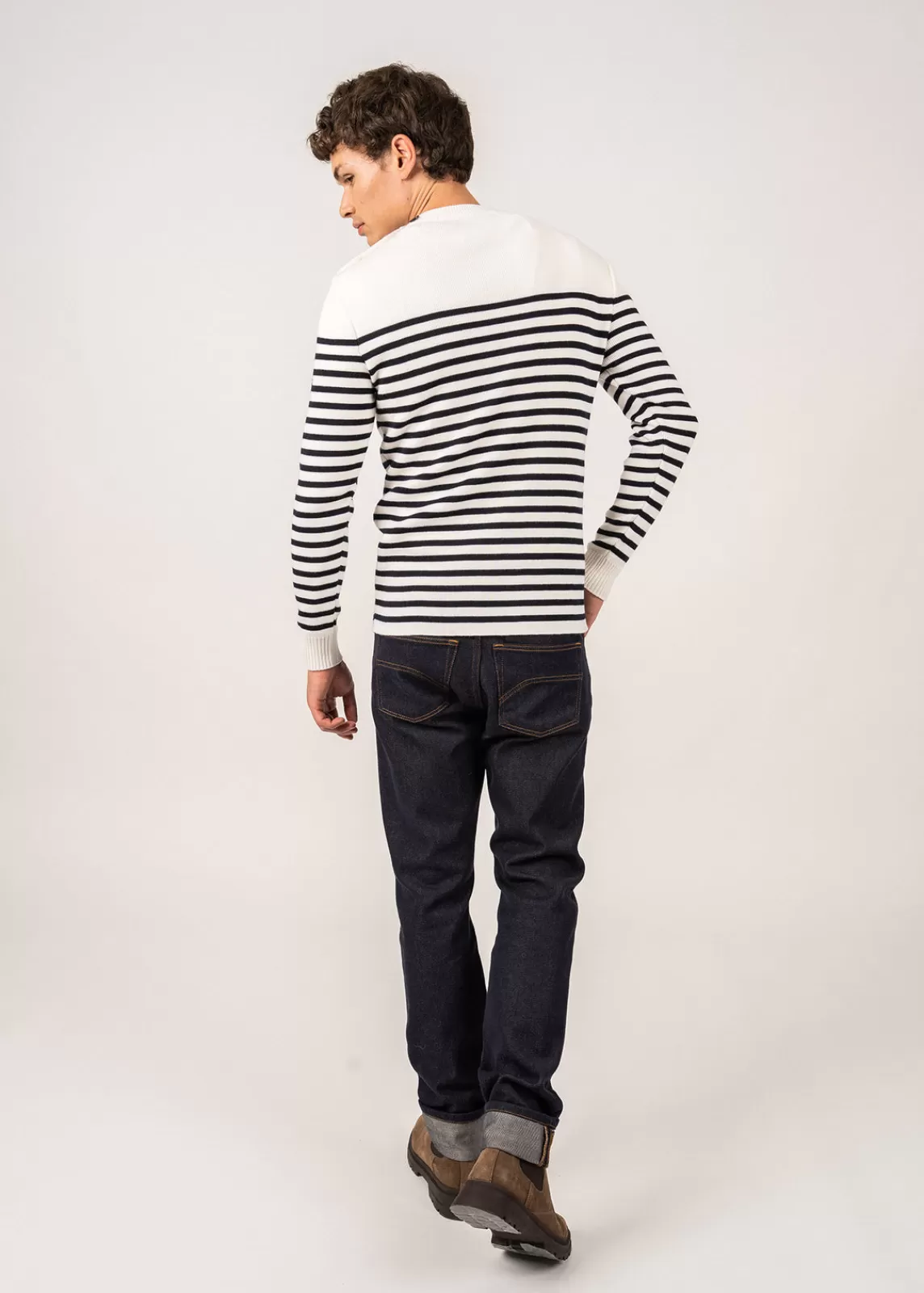 Homme SAINT JAMES Pull marin rayé Rochefort