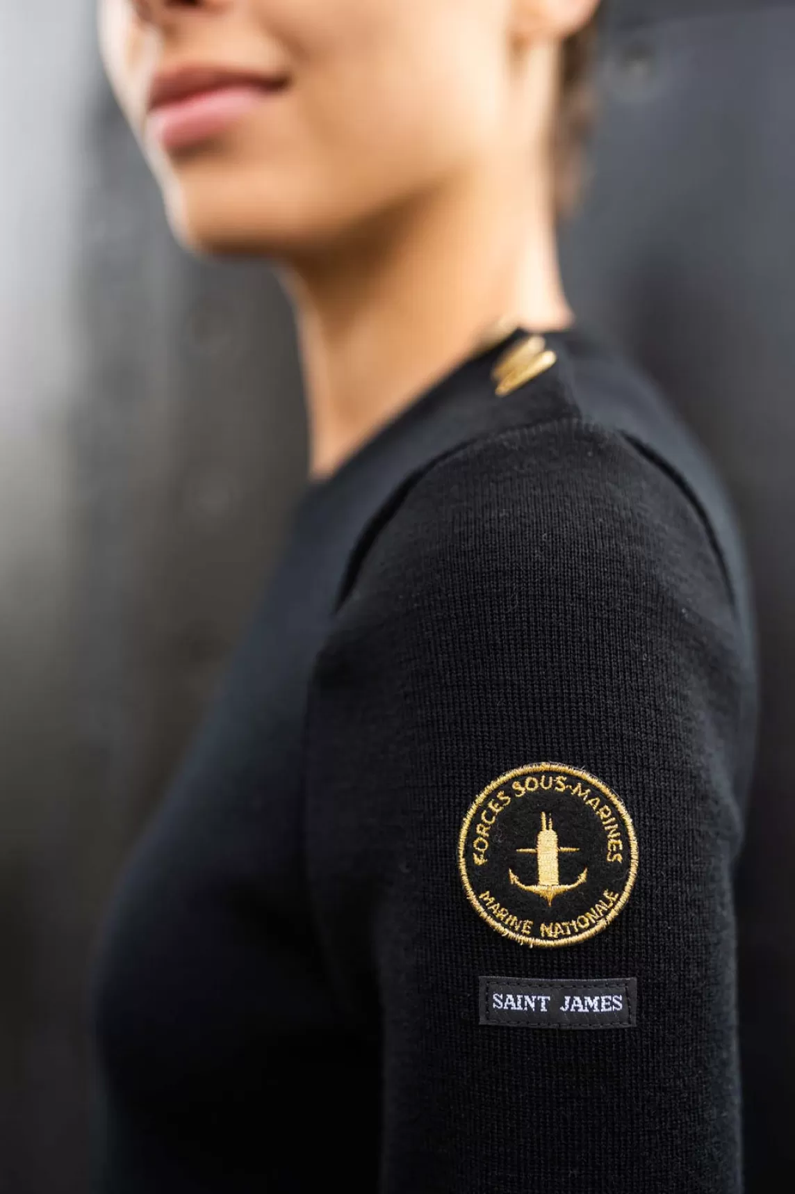 Femme SAINT JAMES Pull marin uni "Astrolabe"