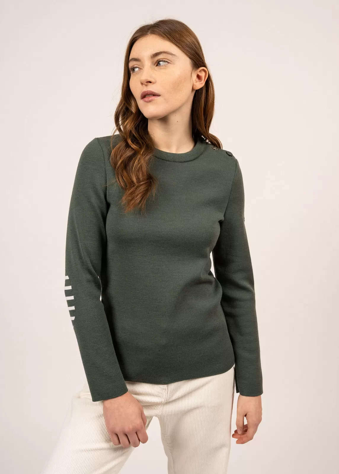 Femme SAINT JAMES Pull marin uni Brégançon