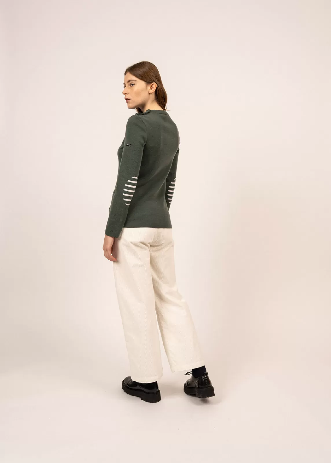 Femme SAINT JAMES Pull marin uni Brégançon