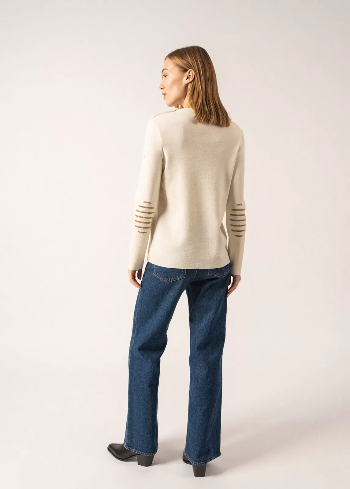 Femme SAINT JAMES Pull marin uni Brégançon