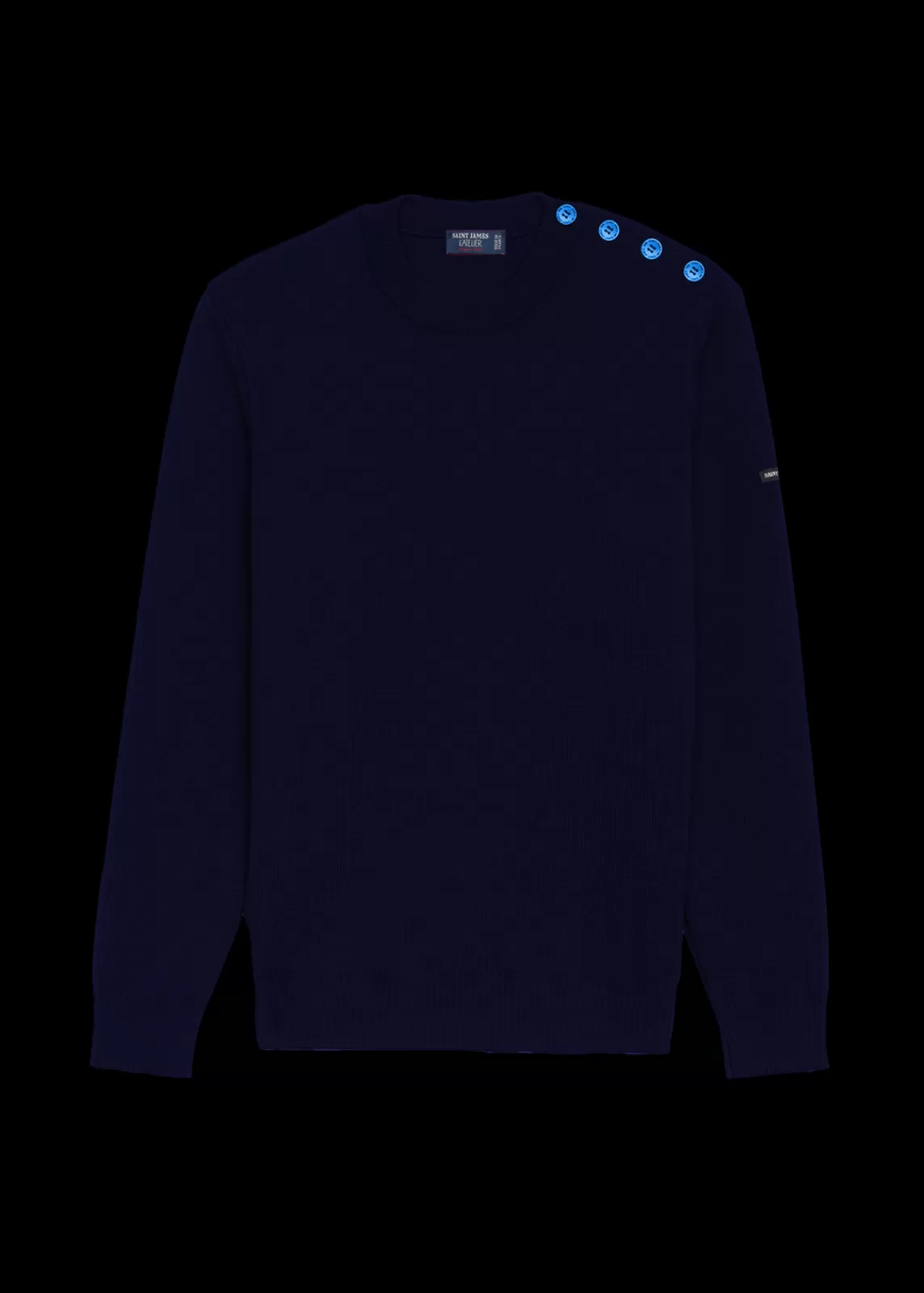 Homme SAINT JAMES Pull marin uni Cancale