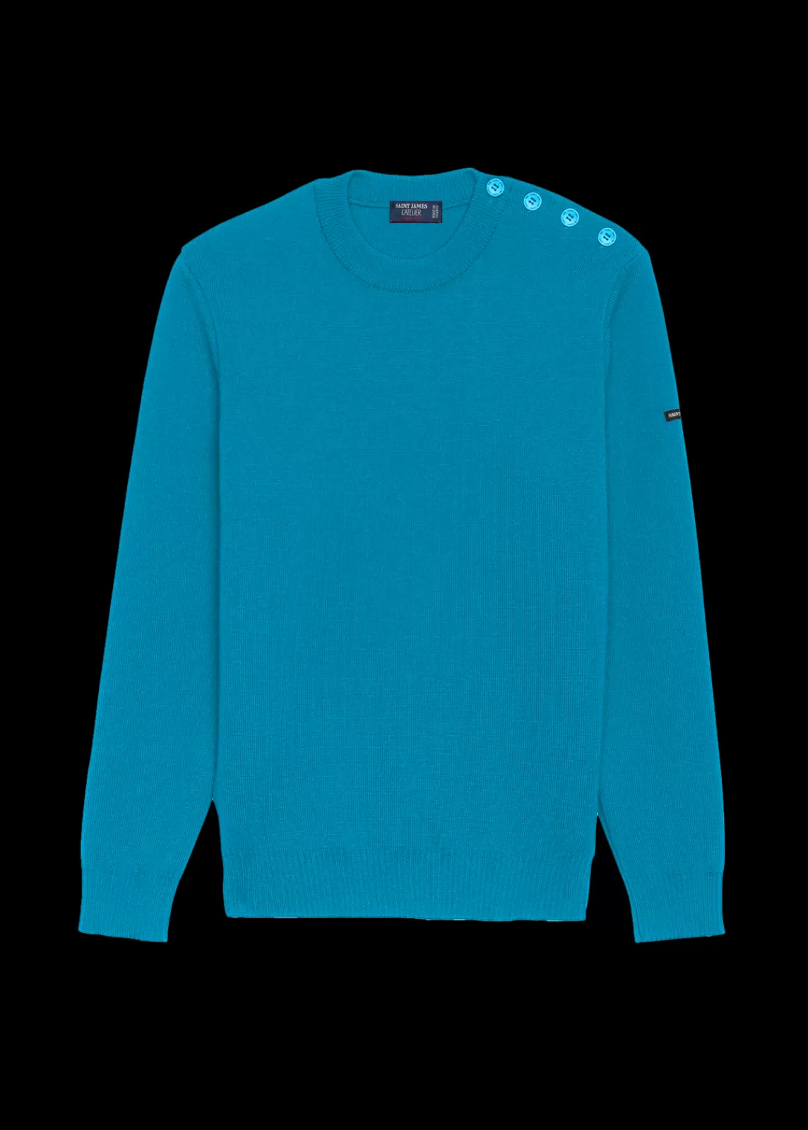 Homme SAINT JAMES Pull marin uni Cancale