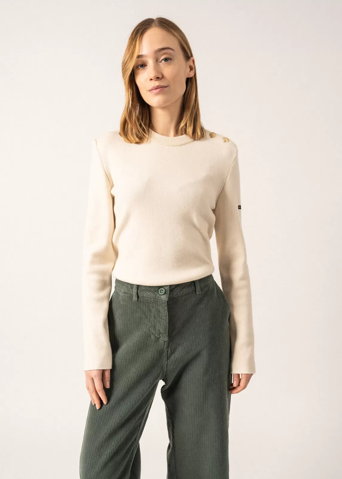 Femme SAINT JAMES Pull marin uni Dax