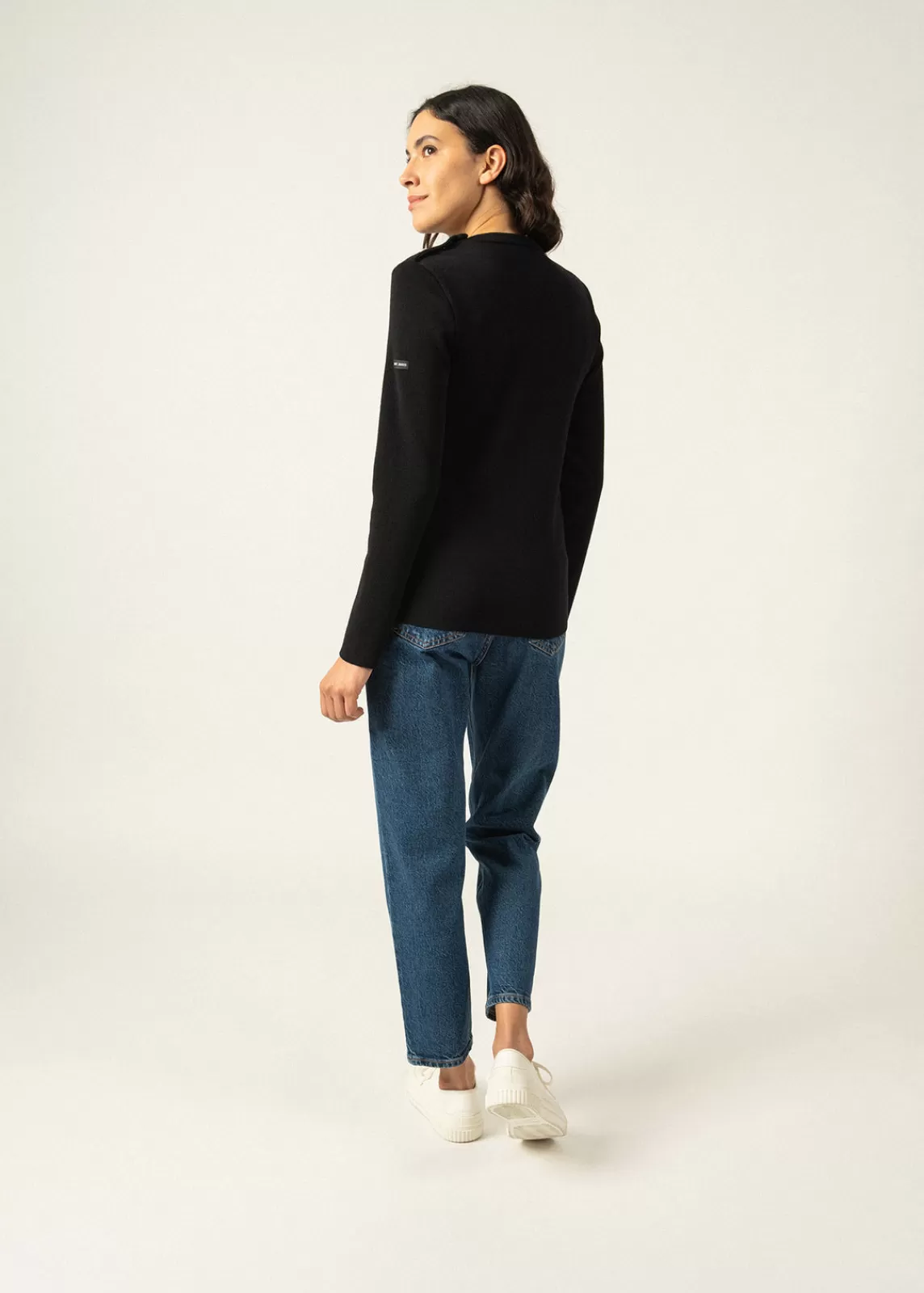 Femme SAINT JAMES Pull marin uni Marée