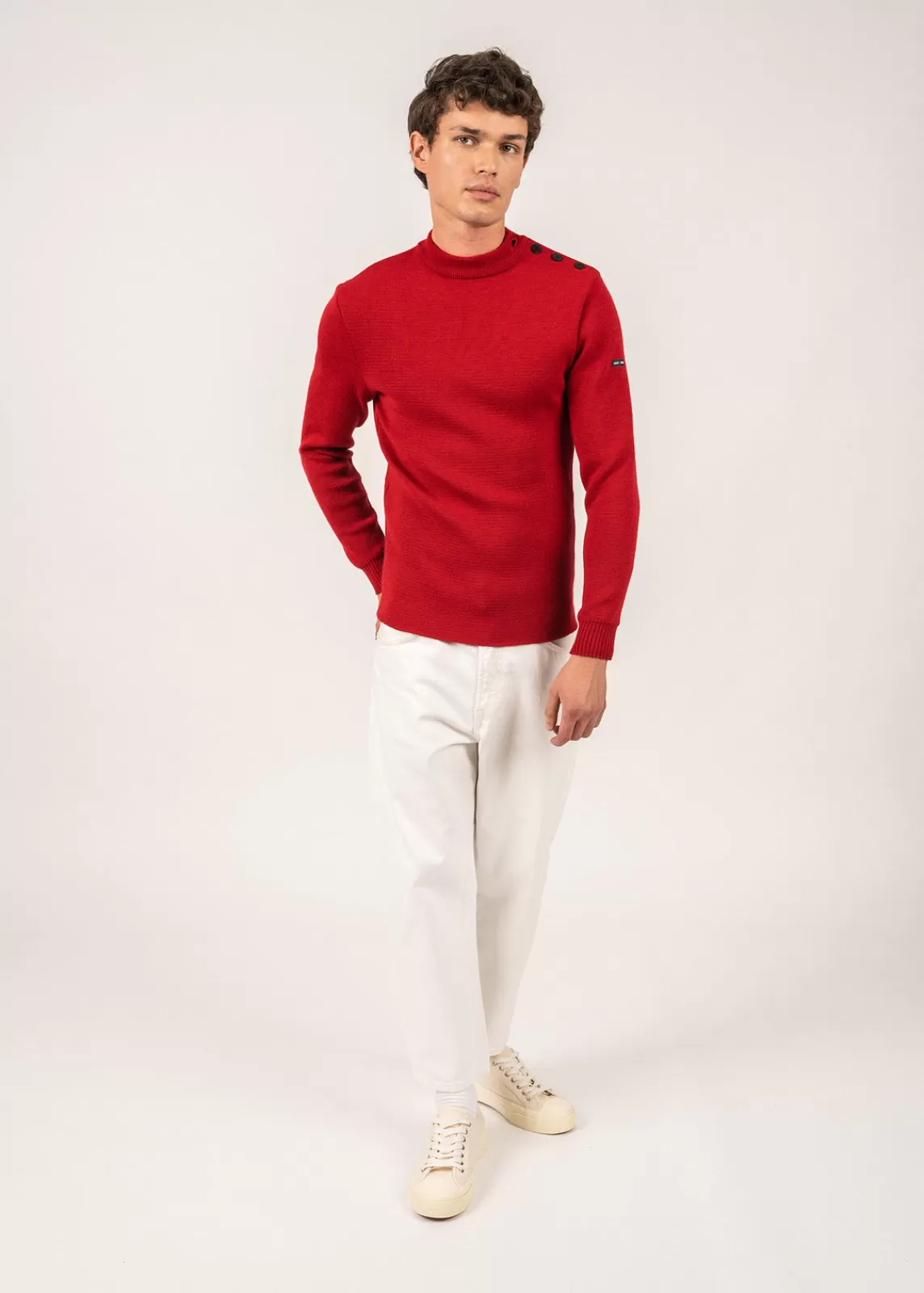 Homme SAINT JAMES Pull marin uni Matelot