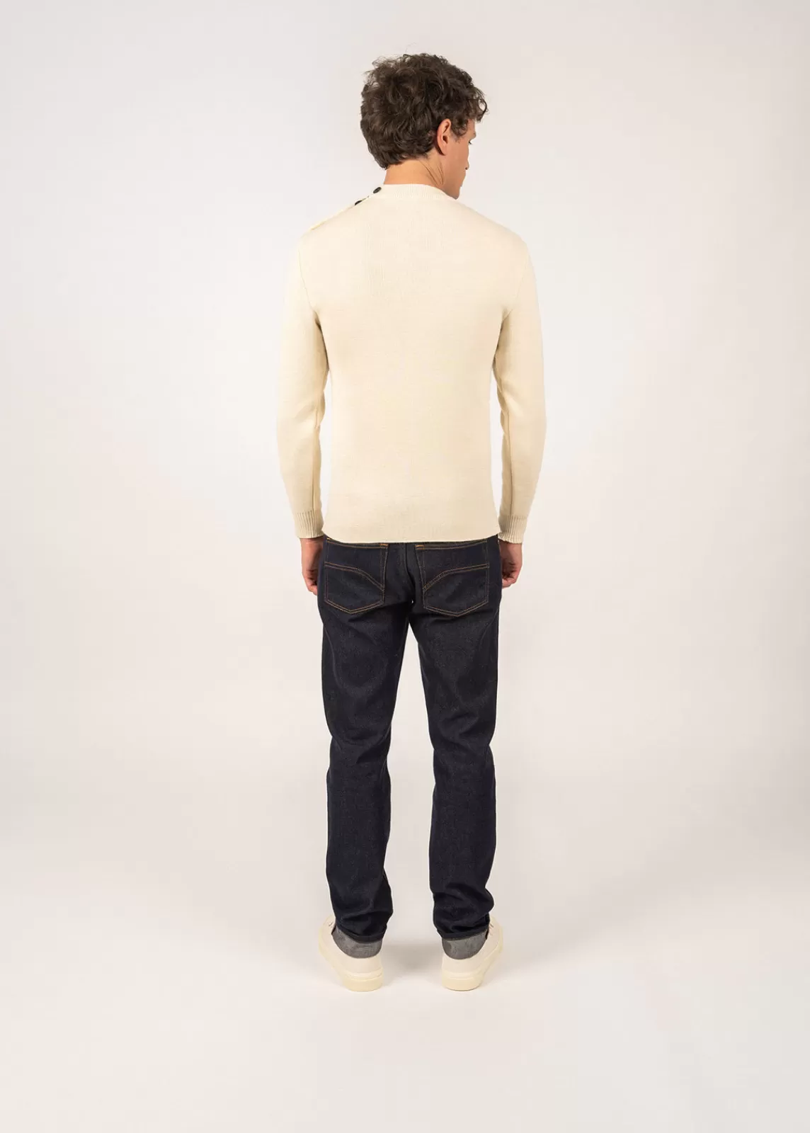 Homme SAINT JAMES Pull marin uni Matelot