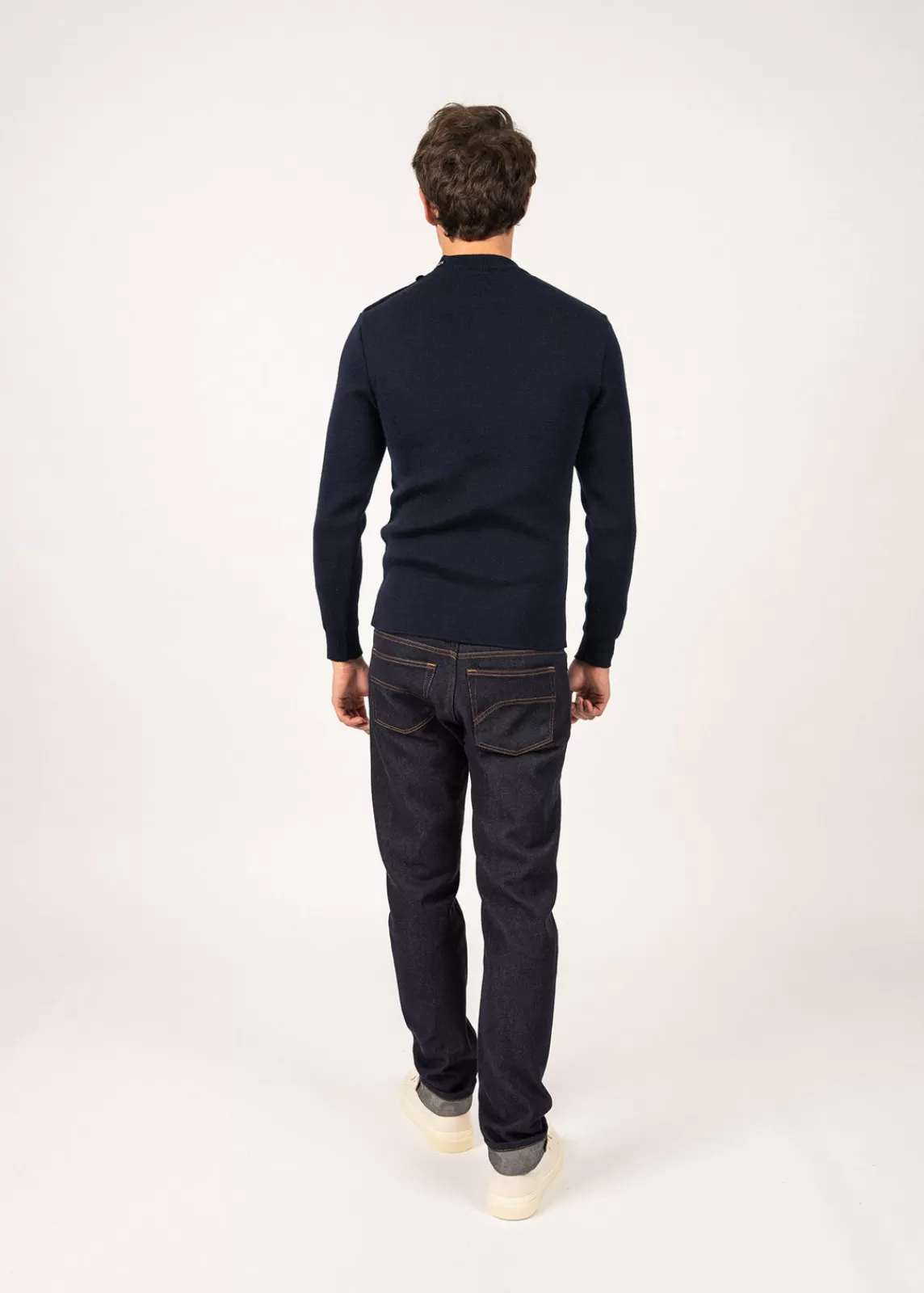 Homme SAINT JAMES Pull marin uni Matelot