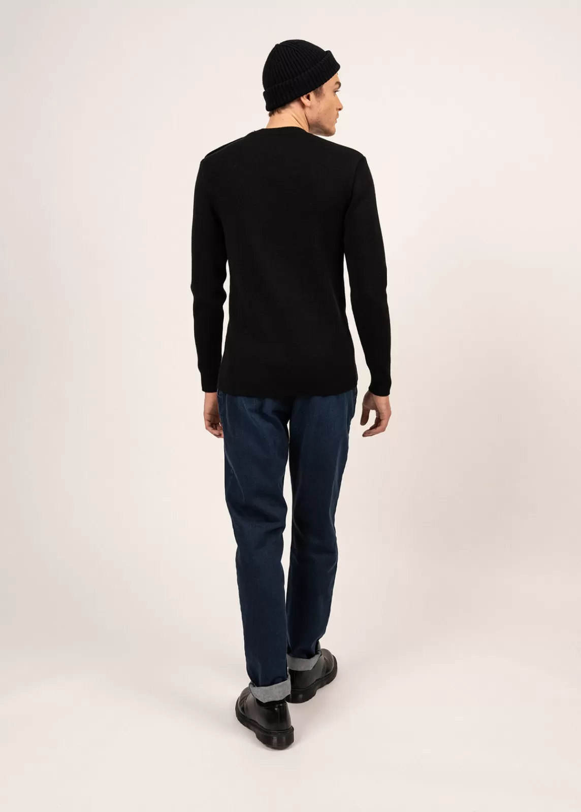 Homme SAINT JAMES Pull marin uni Rochefort