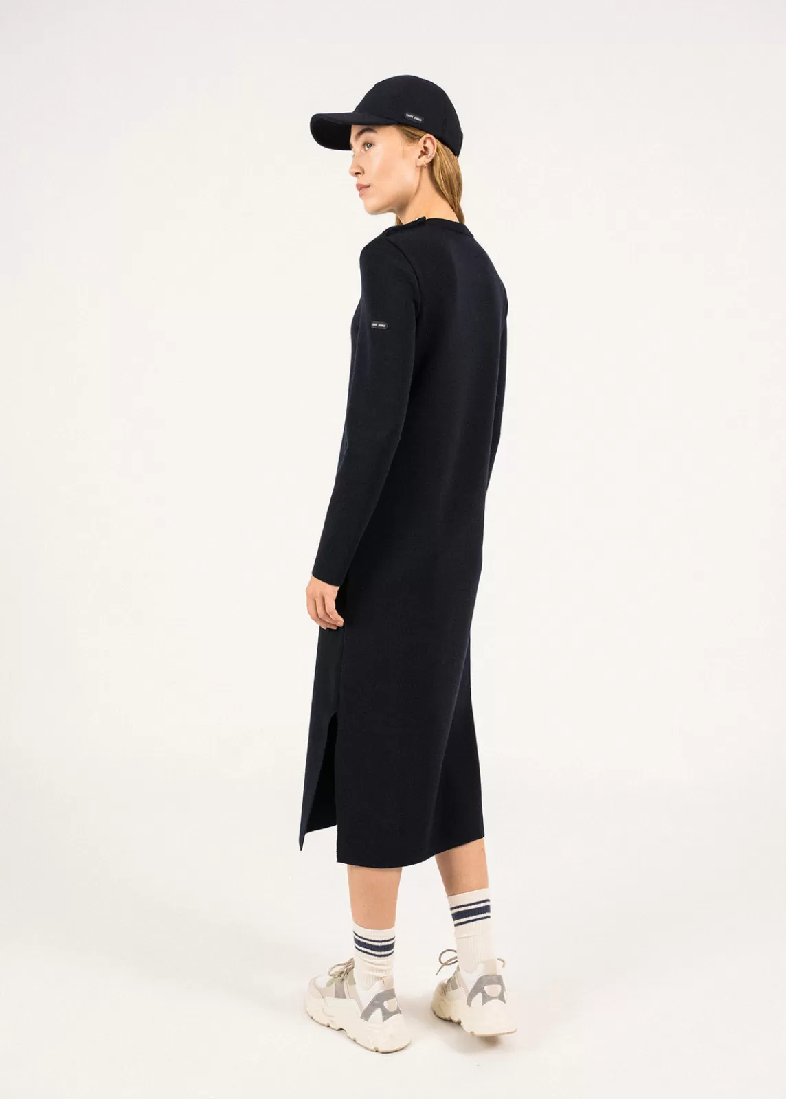 Femme SAINT JAMES Robe pull longue Marée